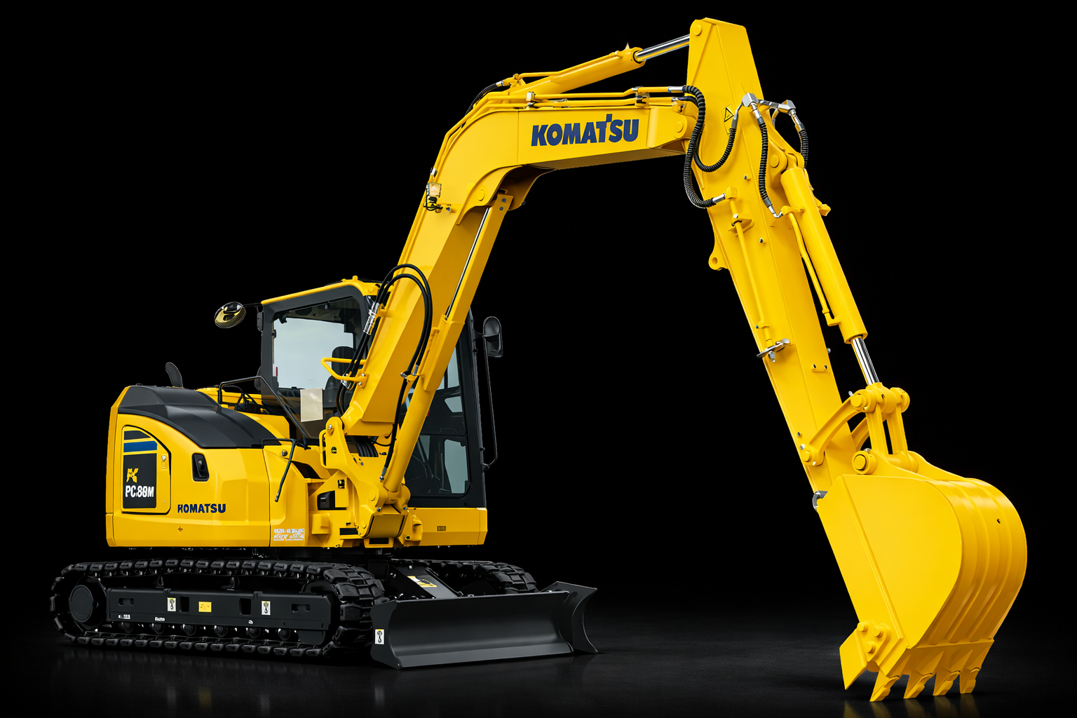 2025 Komatsu PC88MR-11 Compact Hydraulic Excavator